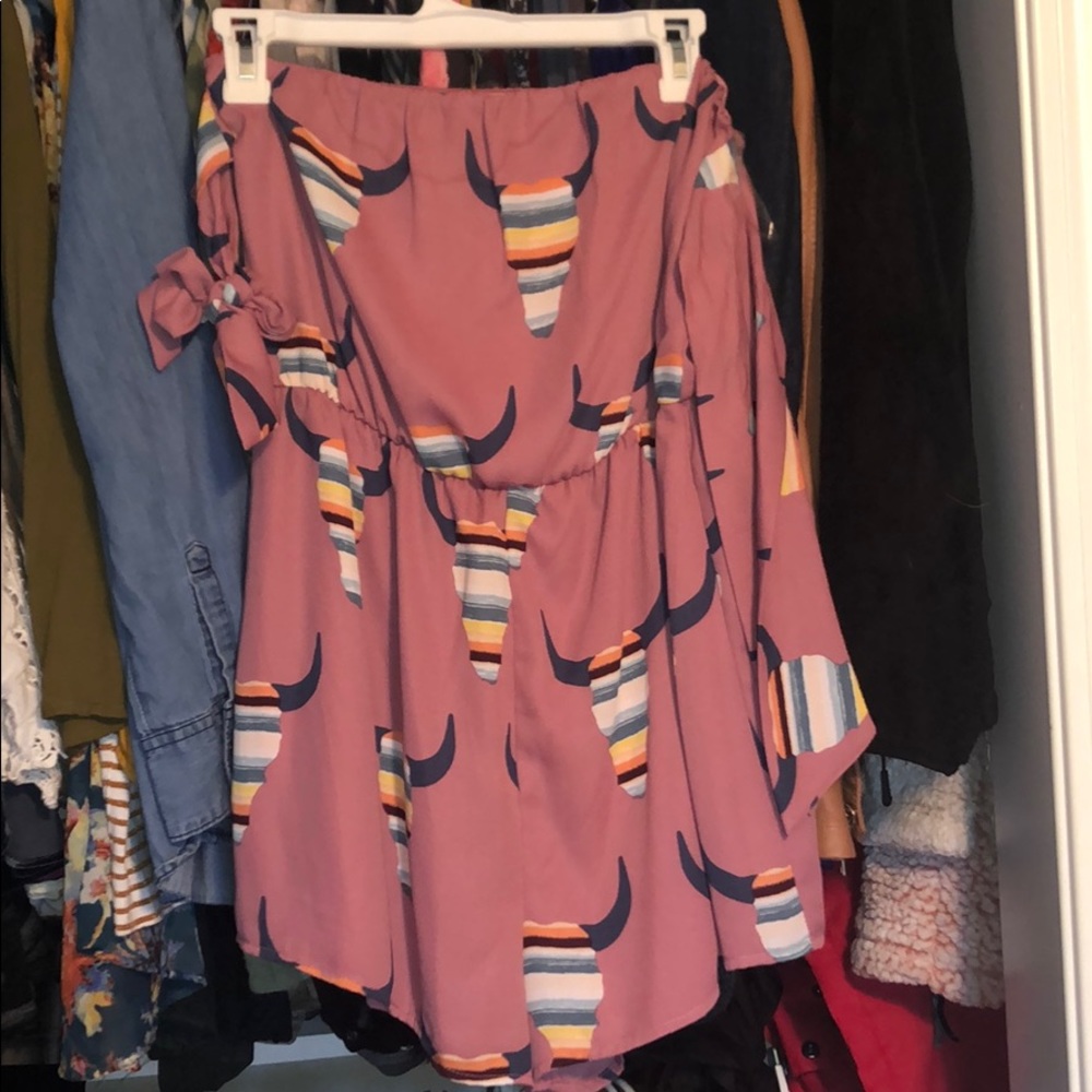 Peach Love Bull Romper